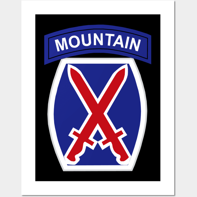 10th Mountain Division wo Txt Wall Art by twix123844